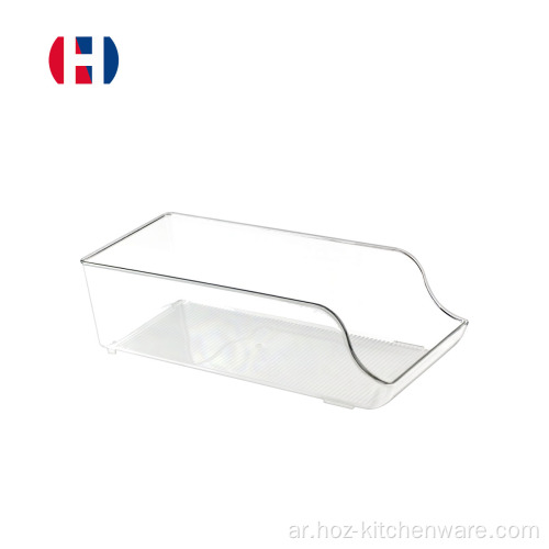 منظمو الثلاجة البلاستيكية الشفافة
